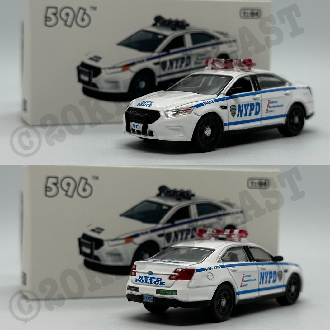 596 Model 1/64 2013 Ford Police Interceptor - New York City Police Department (NYPD) (New)