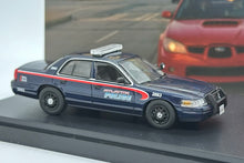 Load image into Gallery viewer, Rollin 1/64 Police Chase Scene two cars set (Ford Crown Victoria &amp; Subaru Impreza WRX)
