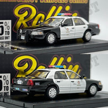 Load image into Gallery viewer, Rollin 1/64 Ford Crown Victoria Police Interceptor - Los Angeles Police Department (LAPD)
