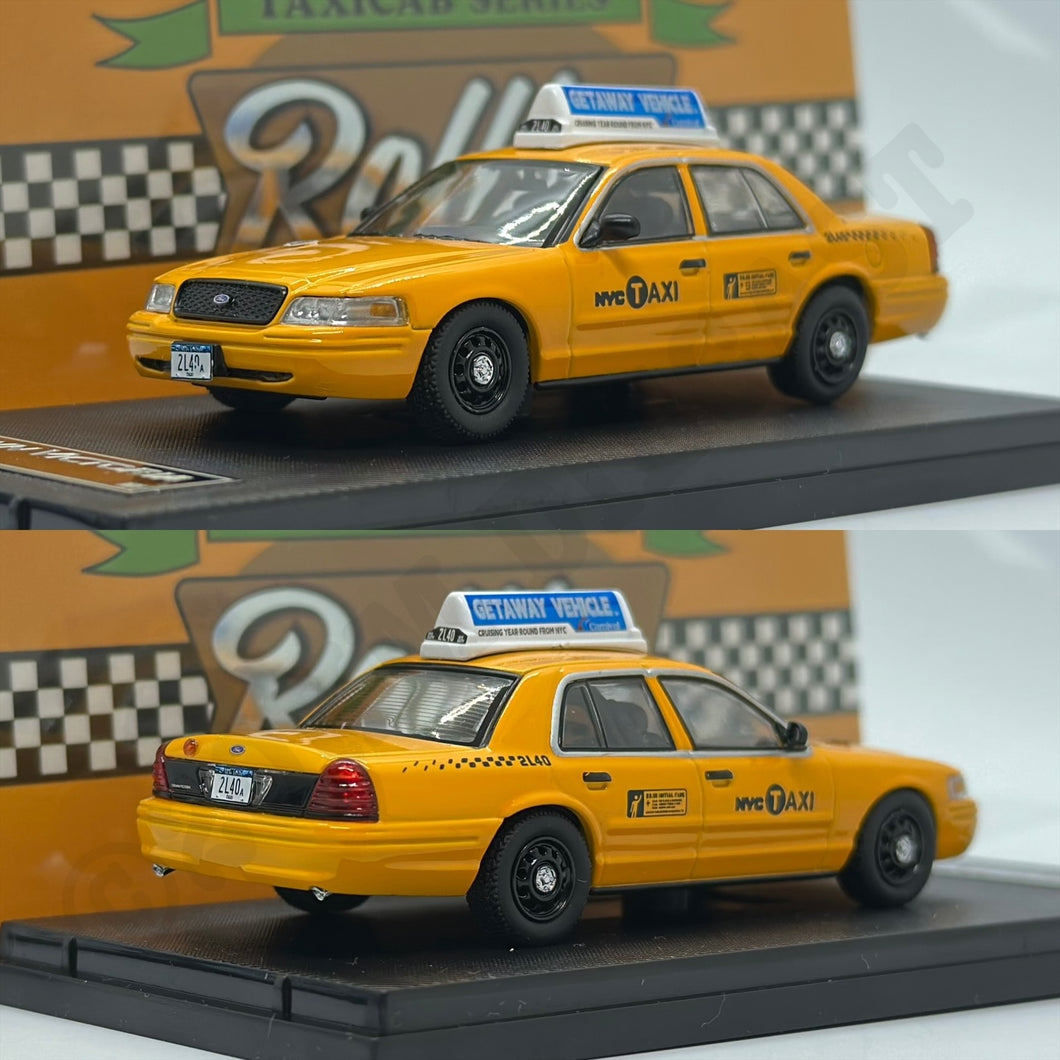 Rollin 1/64 Ford Crown Victoria Police Interceptor - New York City Taxi