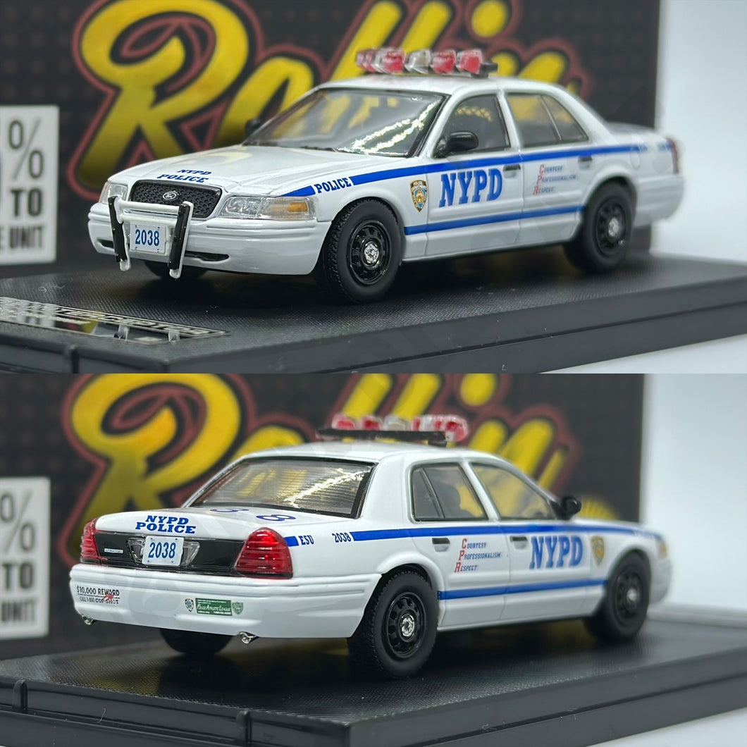 Rollin 1/64 Ford Crown Victoria Police Interceptor - New York Police Department (NYPD)