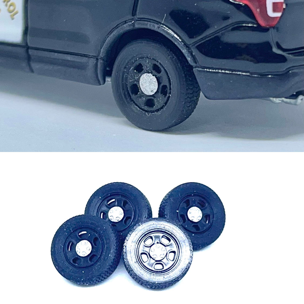 1/64 Ford Police Interceptor Wheels