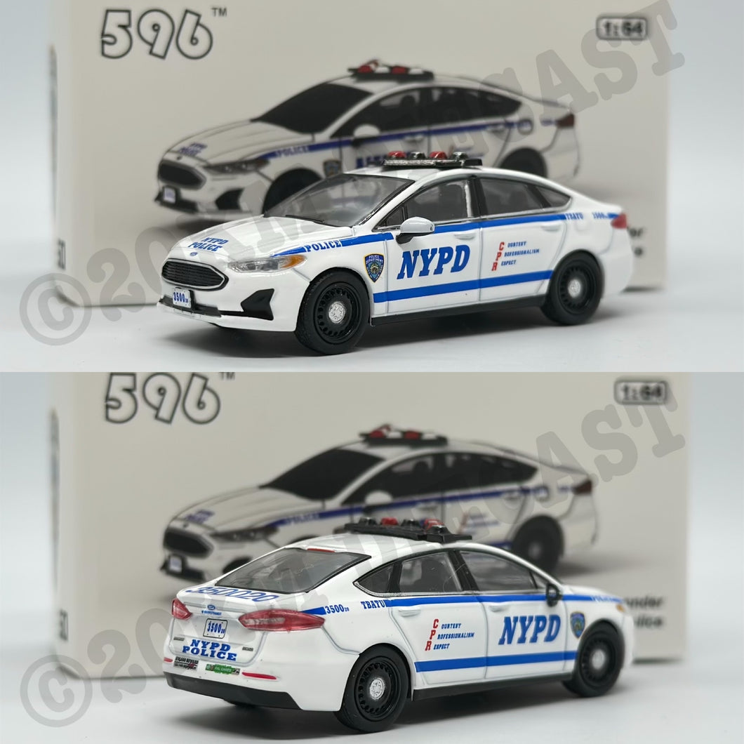 596 Model 1/64 Ford Fusion - New York City Police Department NYPD