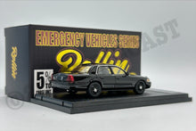 Load image into Gallery viewer, Rollin 1/64 Ford Crown Victoria Police Interceptor - Blank Black
