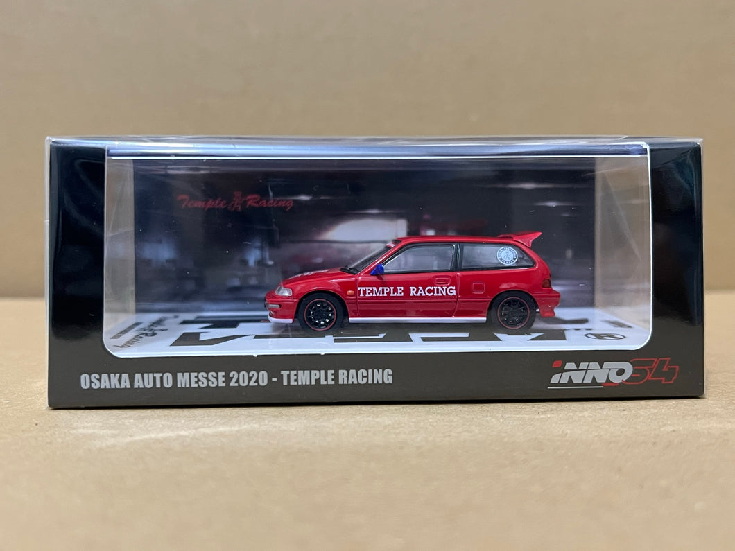 Inno64 1/64 Honda Civic EF9 Temple Racing Osaka Auto Messe 2020 (IN64-EF9-OAM20)