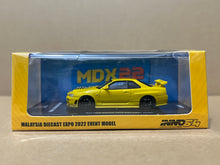 Load image into Gallery viewer, Inno64 1/64 Nissan Skyline GT-R R34 Lighting Yellow - Malaysia Diecast Expo 2022 Event Model (IN64-R34-LYMS)
